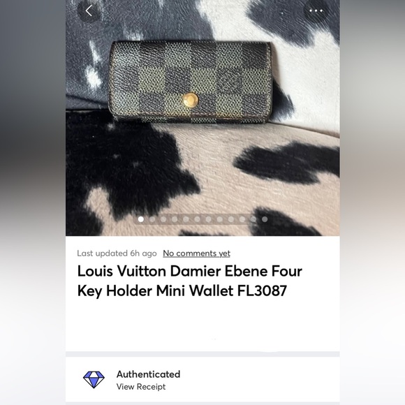 Louis Vuitton Damier Ebene Four Key Holder Mini Wallet FL3087 - Picture 15 of 15